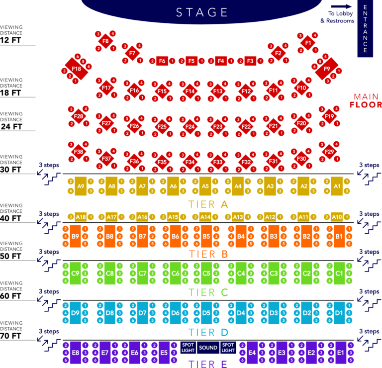 Riverside Seating Map